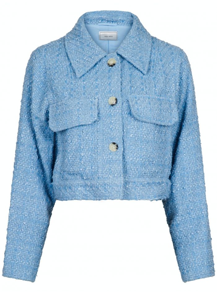 NEO NOIR JACKA SHERRY BOUCLE LIGHT BLUE