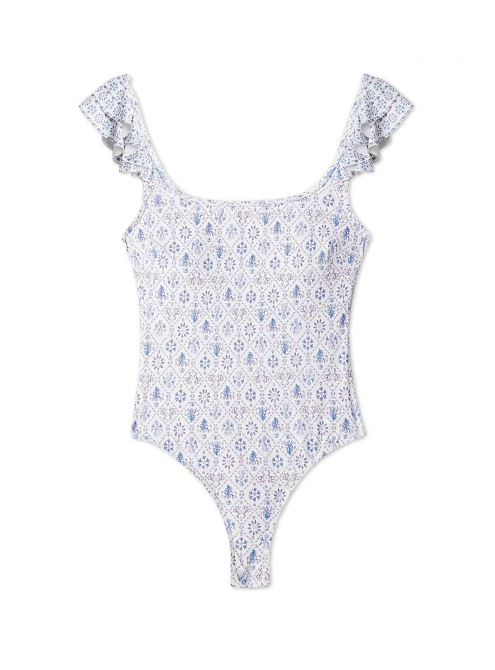 BY MALINA BADDRÄKT FIORE CAPRI CORALS AZURE