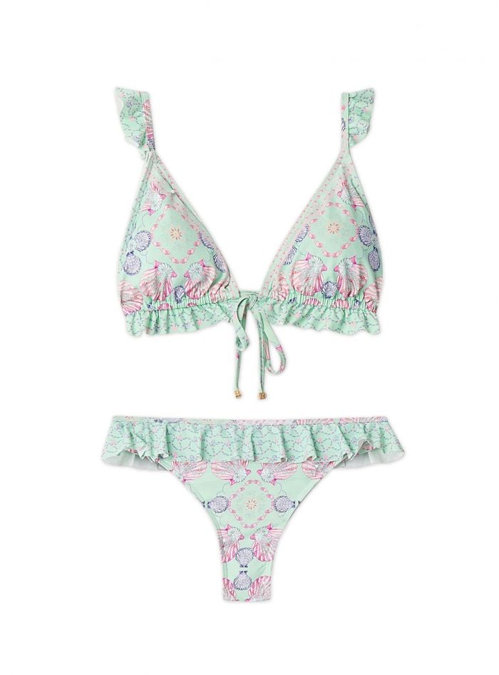 BY MALINA BIKINITROSA ELENA CAPRI CORALS AQUA