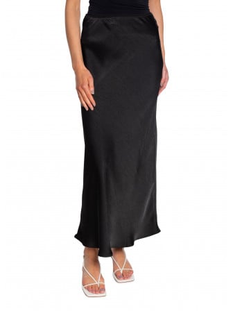 NEO NOIR KJOL VICKY HEAVY SATEEN BLACK