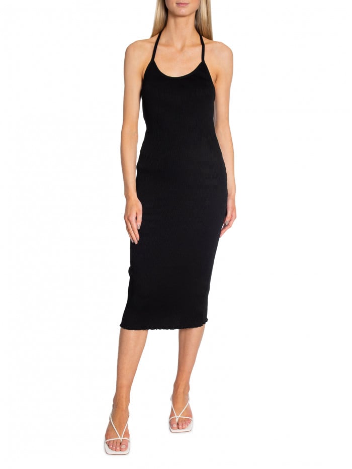 FILIPPA K KLÄNNING RIB HALTER BLACK