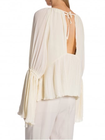 GESTUZ BLUS CELESTE LS ETHEREAL OFF WHITE
