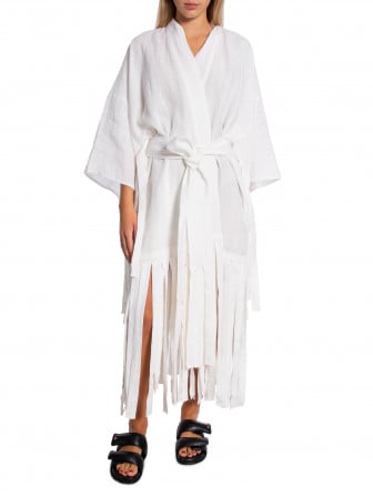 A PERFECT NOMAD KIMONO DANCE WHITE
