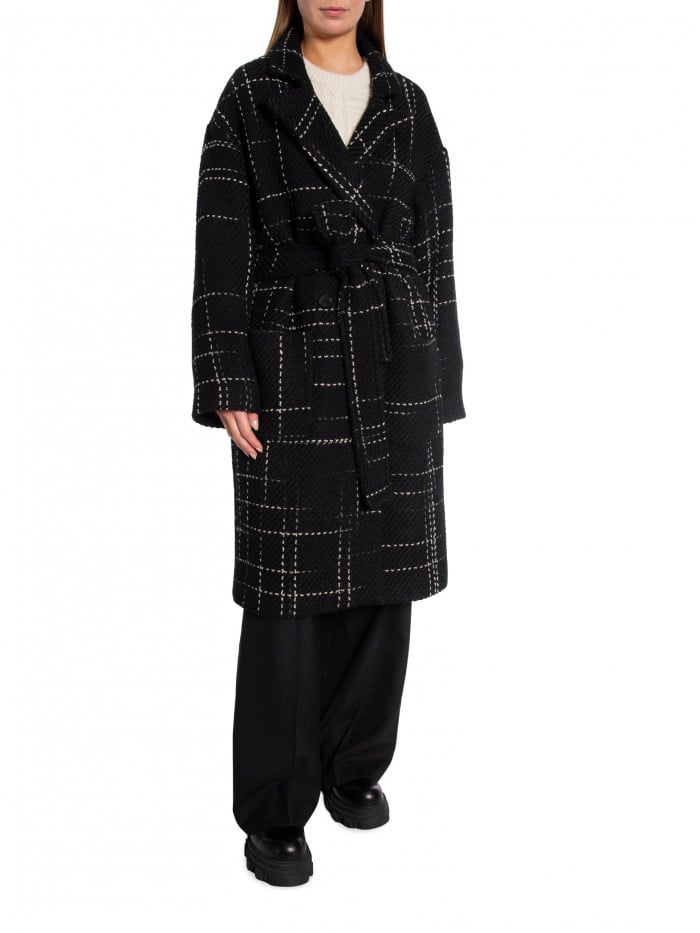 ANINE BING KAPPA NORMA BLACK PLAID