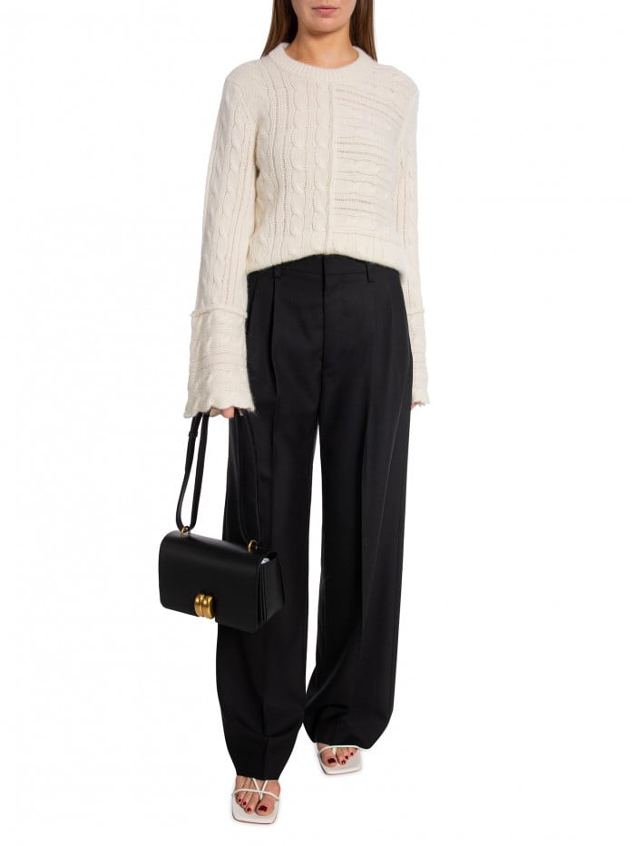 FILIPPA K BYXA DARCEY WOOL BLACK