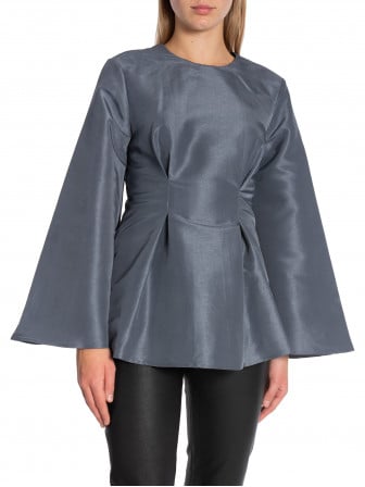 BY MALINA BLUS ARIELLE PEPLUM SHAPED SMOKE