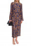 Y.A.S KJOL YASSWIRL HW PLEATED MIDI MOCHA MOUSSE SWIRL PRINT