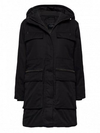 SELECTED FEMME JACKA OLIVIA PARKA BLACK