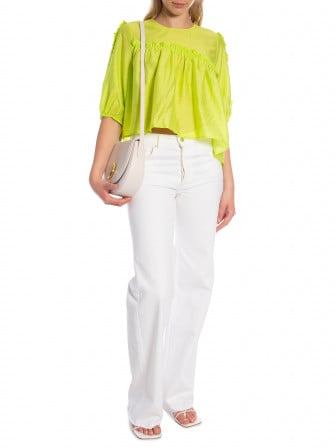 GESTUZ BLUS THEA CROPPED EVENING PRIMROSE