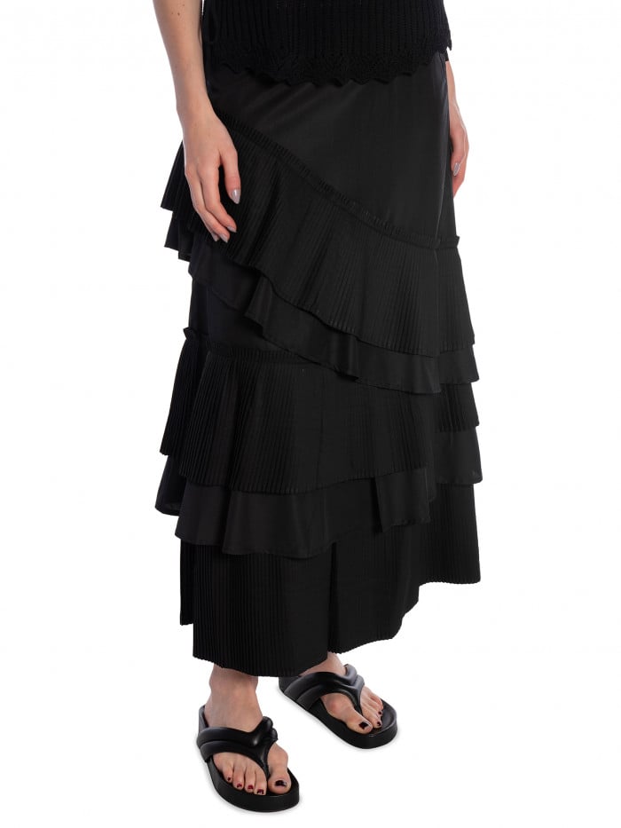 COPENHAGEN MUSE KJOL PLEAT BLACK
