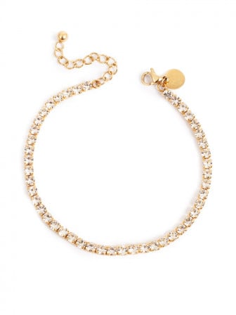 A&C OSLO ARMBAND TENNIS CRYSTAL STEEL 14K