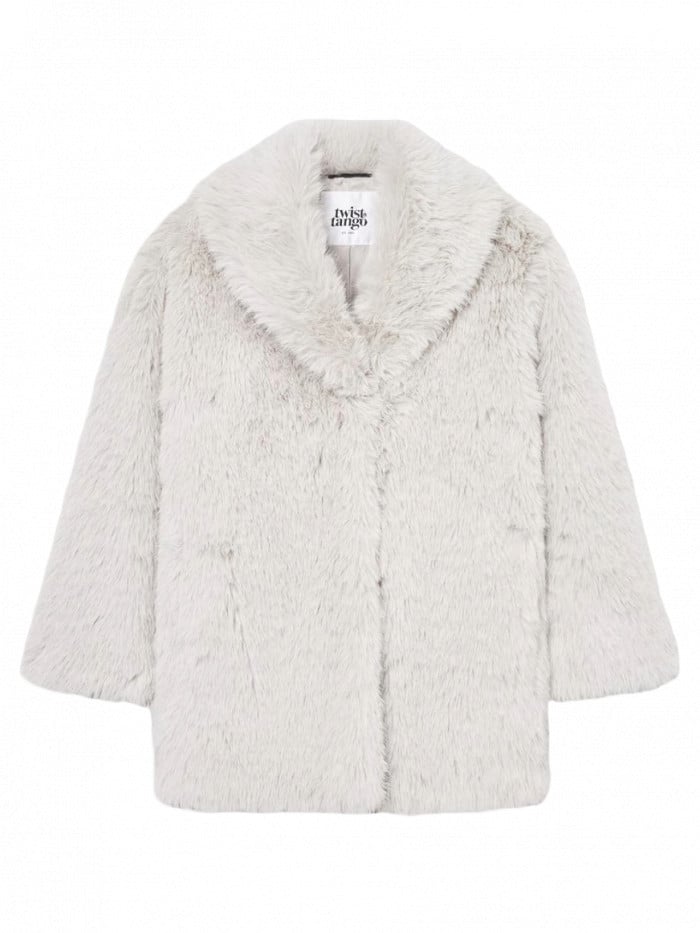 TWIST&TANGO JACKA DAVOS FAUX FUR GREIGE 