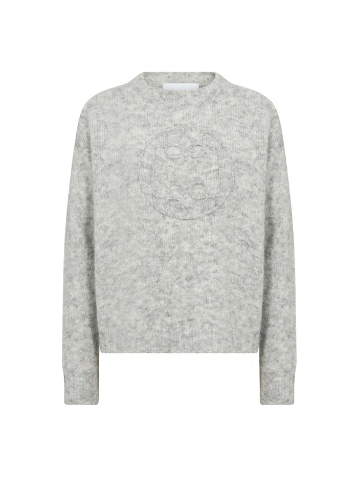 LEVETE ROOM TRÖJA INORA 4 PULLOVER LIGHT GREY MELANGE