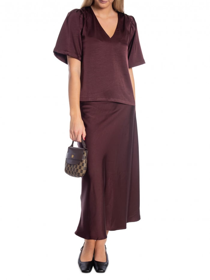 NEO NOIR KJOL BOVARY BURGUNDY