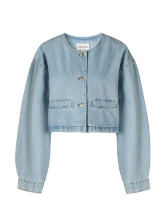 MALINA JACKA ELOWEN CROPPED DENIM LIGHT BLUE WASH