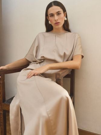 KAREN BY SIMONSEN KLÄNNING THORUN OLINE SIMPLY TAUPE
