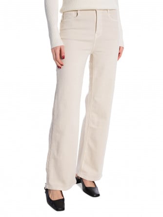 DENIM LIFE JEANS WIDE LEG D2837 STRETCH ECRU