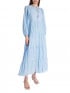 COPPEROSE KLÄNNING LONG EMBROIDERED BLUE