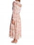 LILY MCBEE KLÄNNING MID LONG PLEATED WITH BELT PINK