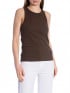 SECOND FEMALE LINNE GELINA TANK CHOCOLATE BROWN