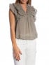 NEO NOIR TOPP JAYLA S VOILE SMOKE GREEN
