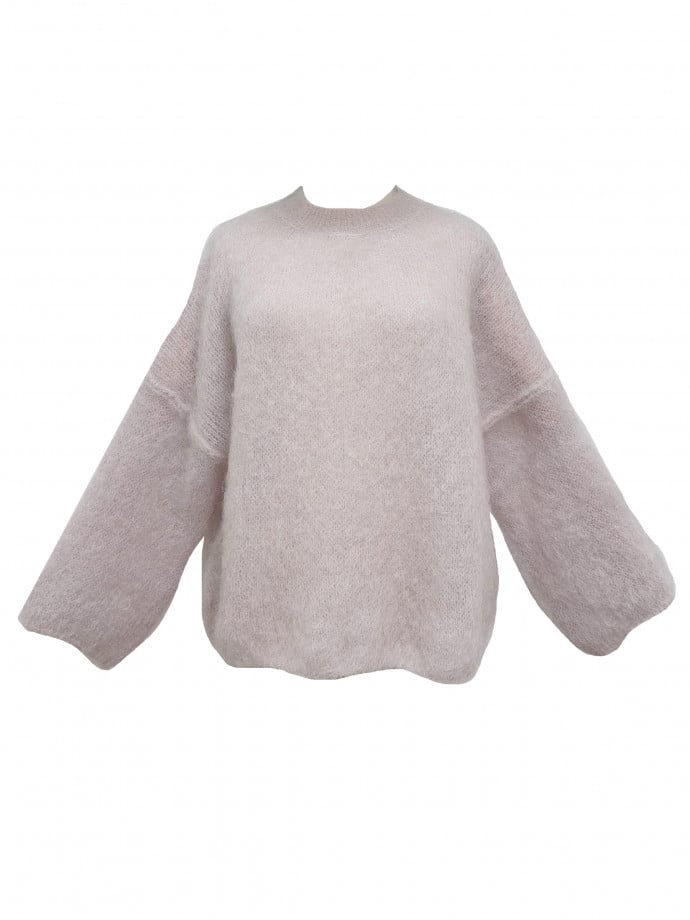 TRÖJA MOHAIR MANCHE 3/4BEIGE