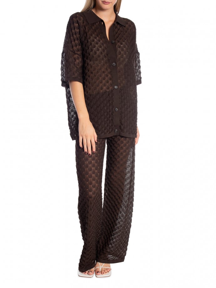 MALINA BYXA ALISSA KNITTED CHOCOLATE 