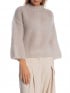 TRÖJA MOHAIR MANCHE 3/4 BEIGE