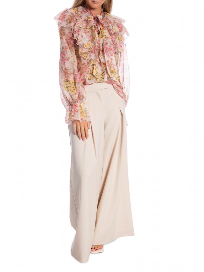 BLUS RUFFLED FLOWER ROSE