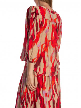 MINUS BLUS RIKKI GRENADINE PRINT