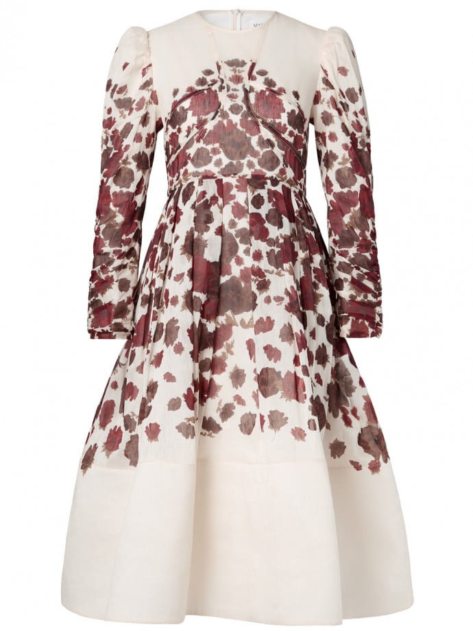 MALINA KLÄNNING LEONI SILK WINE PEONY