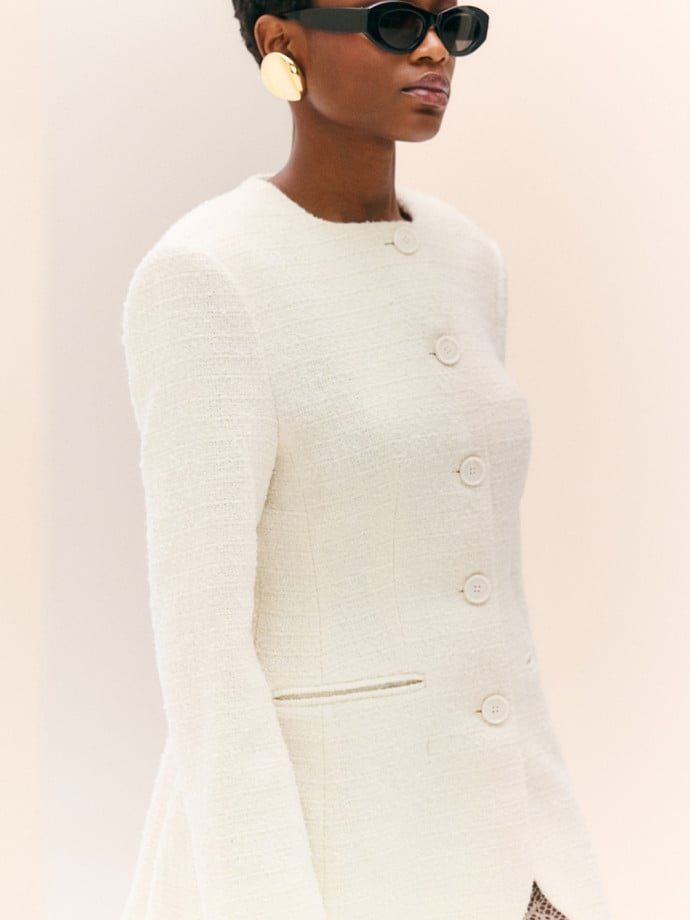 MALINA KAVAJ CAROL FITTED ROUND VANILLA